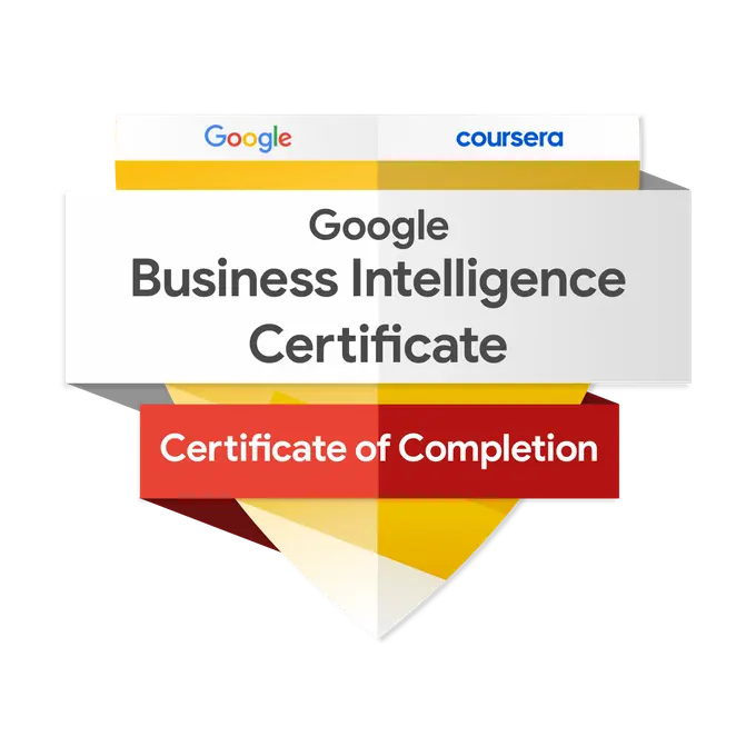 Google Professional Business Intelligence Certificate